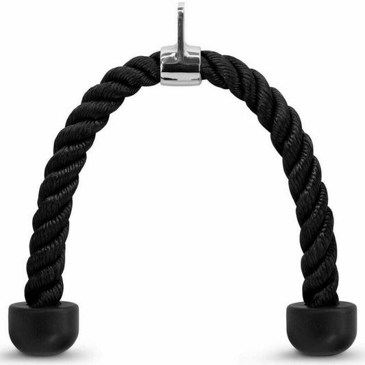 Gym Tricep Rope Pull down Cable Attachment Handle Multigym Home Train Lat Bicep