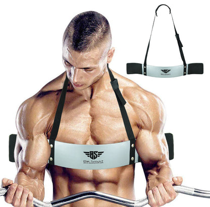 Arm Blaster Biceps Isolator Gym Bar Curl Support Triceps Muscle Builder Training